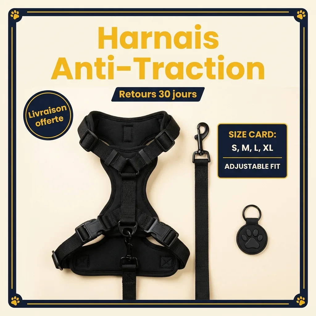Kit harnais anti-traction FurLift avec laisse